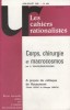 Les cahiers rationalistes N° 406 : Corps, chirurgie et macrocosmos, par A. Branquinho-Pequeno.. LES CAHIERS RATIONALISTES 