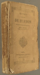 Oeuvres complètes de Buffon mises en ordre et précédées d'une notice historique par M. A. Richard. Tome 9 seul : De l'homme, suite de l'histoire des animaux.