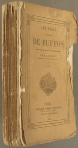 Oeuvres complètes de Buffon mises en ordre et précédées d'une notice historique par M. A. Richard. Tome 11 seul : Animaux sauvages. 26 gravures en noir sur feuilles volantes n'appartiennent pas à cette édition.