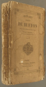 Oeuvres complètes de Buffon mises en ordre et précédées d'une notice historique par M. A. Richard. Tome 14 seul : Histoire des animaux, suite des animaux sauvages. (Contient les singes). 14 gravures en noir sur feuilles volantes n'appartiennent pas à cette édition.