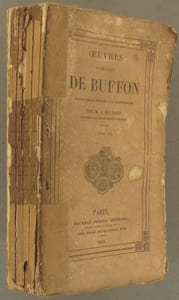 Oeuvres complètes de Buffon mises en ordre et précédées d'une notice historique par M. A. Richard. Tome 19 seul : Suite des oiseaux. 6 gravures en noir sur feuilles volantes n'appartiennent pas à cette édition.