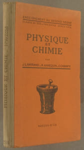 Cours élémentaire de physique et chimie. Classes de 5e B. Première année des E.P.S.