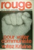 Rouge N° 21. Journal d'action communiste hebdomadaire. Pour voter communiste, votez Krivine.. ROUGE 
