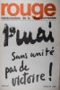 Rouge N° 112. Hebdomadaire de la ligue communiste. 1er mai, sans unité pas de victoire!. ROUGE 