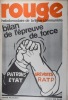 Rouge N° 128. Hebdomadaire de la ligue communiste. Bilan de l'épreuve de force : Patrons-Etat/Grévistes-RATP.. ROUGE 