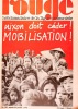Rouge N° 188. Hebdomadaire de la ligue communiste. Nixon doit céder! Mobilisation!. ROUGE 