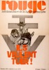 Rouge N° 199. Hebdomadaire de la ligue communiste. Ils veulent tuer!. ROUGE 