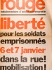 Rouge N° 281. Hebdomadaire d'action communiste. Liberté pour les soldats emprisonnés.. ROUGE 