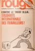 Rouge N° 287. Hebdomadaire d'action communiste. Contre le trust B.S.N. Solidarité internationale des travailleurs!. ROUGE 