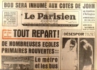 Le Parisien libéré. 7 juin 1968. Tout repart. De nombreuses écoles primaires rouvertes dès ce matin…. LE PARISIEN LIBERE 
