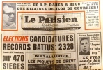 Le Parisien libéré. 11 juin 1968. Elections: 2328 canditatures…. LE PARISIEN LIBERE 