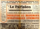Le Parisien libéré. 13 juin 1968. Dissolution des mouvements révolutionnaires extrémistes.. LE PARISIEN LIBERE 