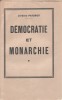 Démocratie et monarchie.. PATUROT Jérôme 