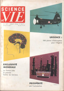 Science et vie N° 467. Le cerveau - Hélicoptères en Algérie - Automation…