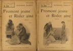 Fromont jeune et Risler aîné. Roman en deux fascicules.. DAUDET Alphonse Couvertures illustrées par F. Auer.