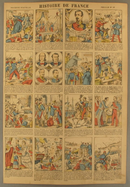 Histoire de France. Imagerie Nouvelle. Feuille N&deg; 19 De 1848 &agrave; S&eacute;bastopol.. HISTOIRE DE FRANCE 