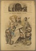 L'éclipse N° 3. La petite presse, couverture illustrée en couleurs par André Gill. Caricatures de journalistes.. L'ECLIPSE 