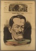 L'éclipse N° 46. Eugène Ténot. Couverture illustrée en couleurs par André Gill. Ce numéro a été censuré, il existe un autre N° 46.. L'ECLIPSE 
