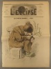 L'éclipse N° 64. Le pauvre homme. Dessin en couleurs par André Gill contre Louis Veuillot.. L'ECLIPSE 