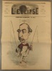 L'éclipse N° 82. Prévost-Paradol, portrait charge par Gill. Couverture illustrée en couleurs.. L'ECLIPSE 