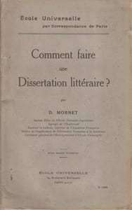 Comment faire une dissertation littéraire?
