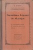 Premières leçons de musique. 48 leçons de théorie musicale. 13 exercices de solfège. 60 chants.. BARON A. 