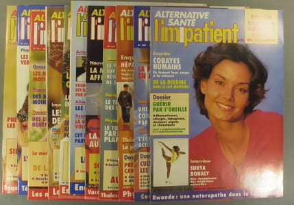L'impatient - Alternative santé 1995. Année complète. Numéros 206 à 217.