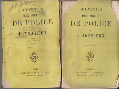 Souvenirs d'un préfet de police. 2 volumes.