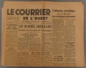 Le Courrier de l'Ouest. Première année - N° 8. Les blindés américains foncent sur les routes de Champagne…. LE COURRIER DE L'OUEST 