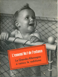 L'ennemi N° 1 de l'enfance : la Grande-Allemagne a vaincu le rachitisme. Brochure de propagnade pour le Vigantol (vitamine D).