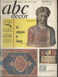 ABC décor N° 11. La chasse aux armes - Les puces de Madrid - La fourrure dans le décor - Les meubles anciens - Les antiquaires de Florence - Prestige des tapis d'Orient…