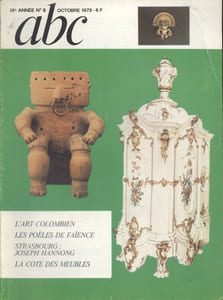 ABC N° 8 (Nouvelle série). Art Colombien - Poëles de faïence - Joseph Hannong à Strasbourg…