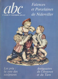 ABC N° 9 (Nouvelle série). Faïences et porcelaines de Niderviller…