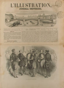 L'Illustration, journal universel N° 411. La crise ministérielle - 2 gravures de la nouvelle bibliothèque Sainte-Geneviève…