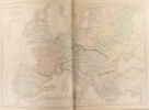 Carte de l'Europe féodale en 1328 (à l'avénement de Philippe VI de Valois). Carte extraite de l'Atlas universel et classique de géographie ancienne, ...