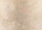 Cartes : Europe en 1715 (pour le règne de Louis XIV). — Supplément pour les Pays-Bas. — Supplément pour le cours du Rhin et la Haute Italie. Carte ...