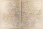 Carte de l'Europe pendant le XVIIIe siècle. Carte extraite de l'Atlas universel et classique de géographie ancienne, romaine, du moyen âge, moderne et ...