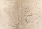 Carte de la France divisée en 32 gouvernements. Carte extraite de l'Atlas universel et classique de géographie ancienne, romaine, du moyen âge, ...