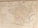 Carte de la France divisée en bassins. Carte extraite de l'Atlas universel et classique de géographie ancienne, romaine, du moyen âge, moderne et ...