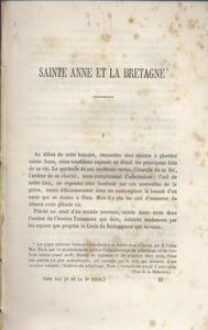 Sainte-Anne et la Bretagne, par M. l'abbé Max. Nicol Article paru dans la revue de Bretagne et de Vendée.