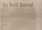 Le Petit journal. Numéro 2117. Articles de Thimotée Trimm - Emile Abraham - Alexis Bouvier, économie domestique par le Baron Brisse…. LE PETIT JOURNAL ...