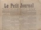 Le Petit journal. Numéro 2126. Articles de Thimotée Trimm - Emile Abraham, économie domestique par le Baron Brisse…. LE PETIT JOURNAL 