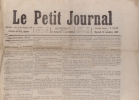 Le Petit journal. Numéro 2155. Articles de Thimotée Trimm, économie domestique par le Baron Brisse… Cour d'Assises de Genève: la garde-malade ...