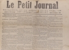 Le Petit journal. Numéro 2182. Articles de Thimotée Trimm - Maruius Roux, économie domestique par le Baron Brisse…. LE PETIT JOURNAL 