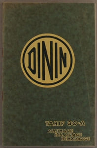 Catalogue de la société des accumulateurs électriques (Anciens établissements Alfred Dinin). Tarif 30-A. Allumage. Eclairage. Démarrage.