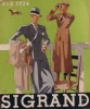 Catalogue de vêtements pour hommes et garçonnets. Eté 1934.. CATALOGUE SIGRAND 1934 Couverture illustrée par Poulin.