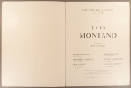 Programme du récital 1928 d'Yves Montand au Théâtre de l'Etoile. Accompagné par Bob Castella, avec Hubert Rostaing - Freddy Balta…. RECITAL YVES ...