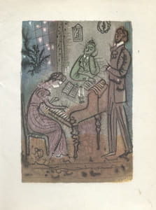8 illustrations en couleurs illustrant : Minna de Karl Gjellerup. Extraites de la collection Prix Nobel.