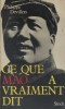 Ce que Mao a vraiment dit.. DEVILLERS Philippe 