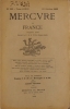 Mercure de France N° 296. Articles de Latreille - Rouveyre - Guy-Charles Cros - Henriette Charasson - Frédéric Nietzsche - Louis Pergaud…. MERCURE DE ...